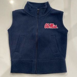 Ole Miss Fleece Vest 12 months old